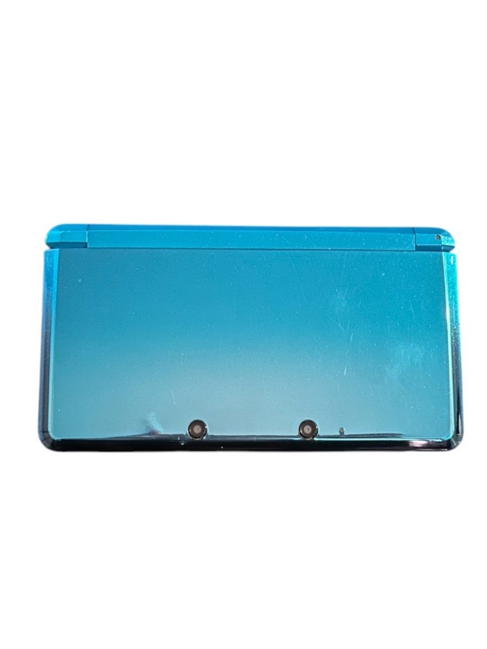 Nintendo 3DS Metallic Aqua Blue  Handheld Console- No Charger